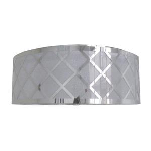 Whitfield Lighting Dana Flush Mount Light - 2 Lights - 5-in x 14-in - Polished Chrome