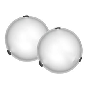 Whitfield Lighting Twin Flush Mount Light - 1 Light - 3.5-in x 9-in - Chrome - Set of 2