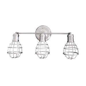 Luminaire mural Whitfield pour meuble-lavabo, 3 lumières, 23 po, acier satiné