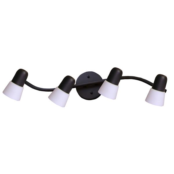 Whitfield Lighting Byron Vanity Track Light 4 Lights 27in Ebony