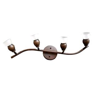 Luminaire Whitfield sur rail à 4 lumières, 27 po, bronze huilé