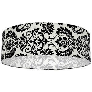 Whitfield Lighting Modena Lamp Shade - 22-in x 7-in - White and Black Damask