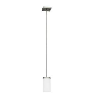 Luminaire suspendu à 1 lumière Armella de Whitfield, 9 po, acier satiné