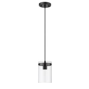 Whitfield Lighting Pendant Light - 1 Light - 7.5-in - Black