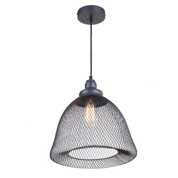 Luminaire suspendu Whitfield à 1 lumière, 12,8 po x 13 po, gris