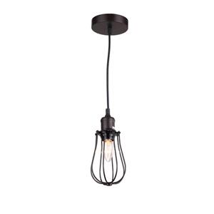Whitfield Lighting 1-Light Pendant Light - 6.3-in x 4.5-in - Bronze
