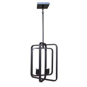 Luminaire suspendue Whitfield à 1 lumière, 14 po x 9 po, bronze