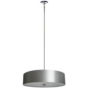 Lustre Whitfield à 5 lumières avec abat-jour, 7 po x 30 po, chrome