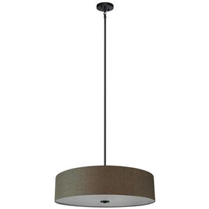 Whitfield Lighting 5-Light Chandelier with Shade - 7-in x 30-in - Brown