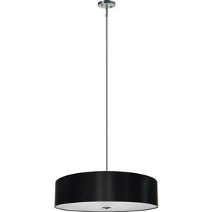 Whitfield Lighting 5-Light Chandelier with Shade - 7-in x 30-in - Black