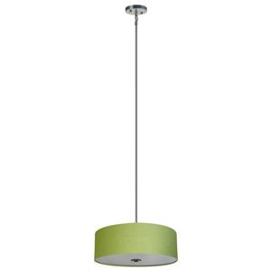 Lustre Whitfield à 4 lumières avec abat-jour, 7 po x 22 po, vert