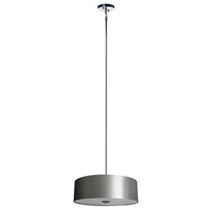 Lustre Whitfield à 4 lumières avec abat-jour, 7 po x 22 po, gris