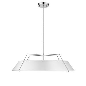 Whitfield Lighting 5-Light Chandelier - 9-in x 30.5-in - White/Chrome