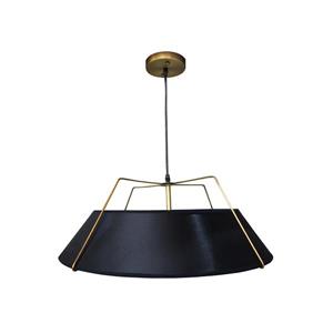 Whitfield Lighting 3-Light Chandelier - 9-in x 22-in - Black/Gold