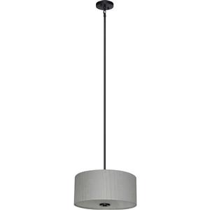 Whitfield Lighting Modena 3-Light Chandelier - 7-in x 16-in - Light Grey