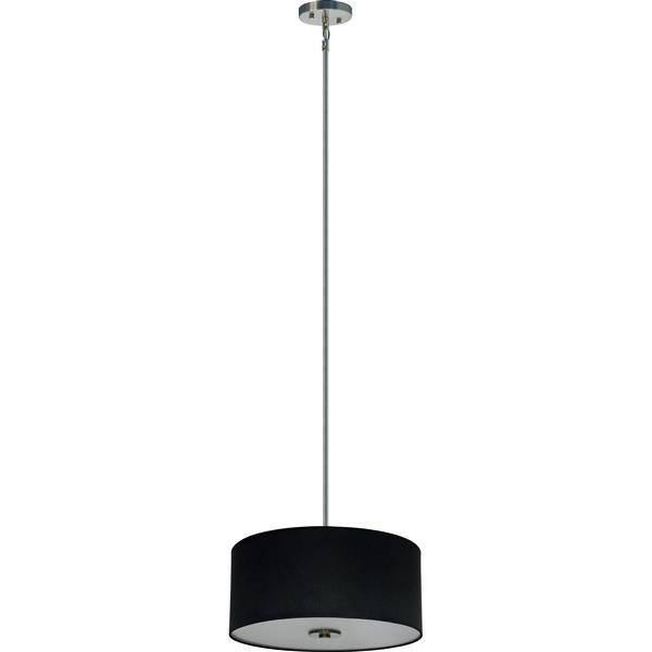 Whitfield Lighting Modena 3-Light Chandelier - 7-in x 16-in - Black