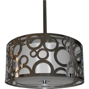 Whitfield Lighting Semi Flush 3-Light Chandelier - 8-in x 16-in - Chrome