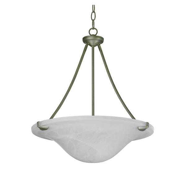 Whitfield Lighting Standard Chandelier - 3 Lights - 19.7-in - Platinum Grey