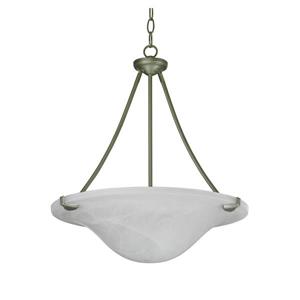 Whitfield Lighting Standard Chandelier - 3 Lights - 19.7-in - Platinum Grey