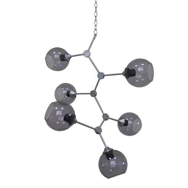 Whitfield Lighting Jane Chandelier - 6 Lights - 34-in - Satin Nickel