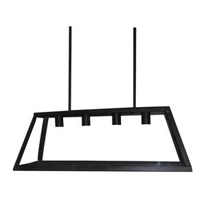 Whitfield Lighting Moira Chandelier - 4 Lights - 10.5-in - Industrial Black