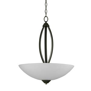 Lustre Whitfield à 3 lumières, 24,5 po, gris argenté