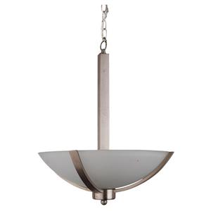 Lustre à 3 lumières Mickayla de Whitfield,16 po,acier satiné