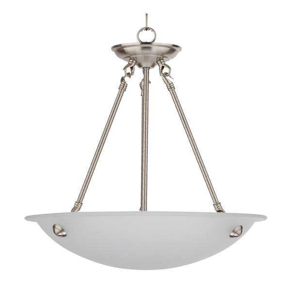 Whitfield Lighting Chandelier - 3 Lights - 30-in - Satin Steel