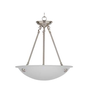 Whitfield Lighting Chandelier - 3 Lights - 24-in - Satin Steel