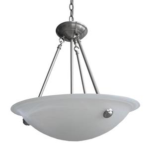 Whitfield Lighting Chandelier - 3 Lights - 24-in - Alabaster Glass