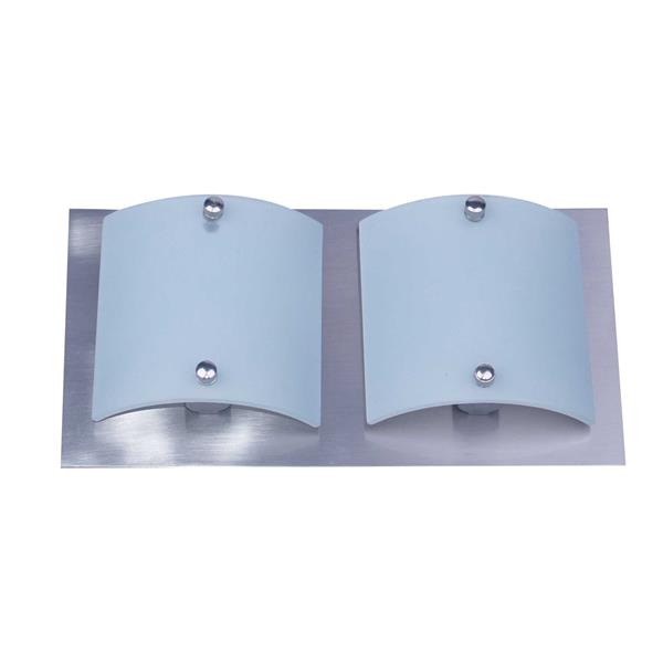 Whitfield Lighting Vanity Light - 2 Lights - 10.5-in - Satin Steel