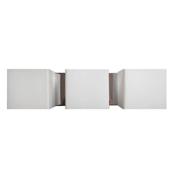 Luminaire de salle de bain Whitfield à 3 lumières, 19,5 po, métal chromé