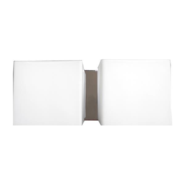 Luminaire de salle de bain Whitfield à 2 lumières, 12 po, chrome