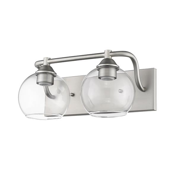 Whitfield Lighting Vanity Light - 2 Lights - 18-in - Satin Nickel