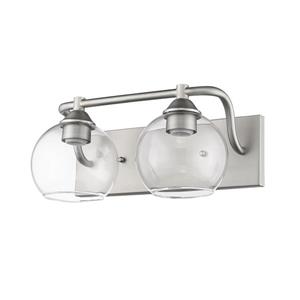 Whitfield Lighting Vanity Light - 2 Lights - 18-in - Satin Nickel