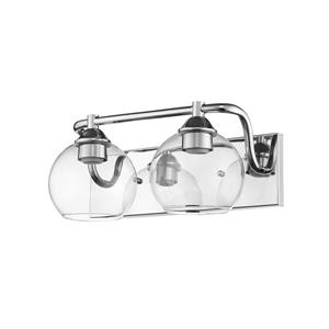 Luminaire Whitfield pour meuble-lavabo, 2 lumières, 18 po, chrome poli