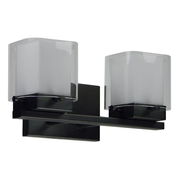 Whitfield Lighting Bathroom Vanity Light 2 Lights 14 2 In Silver Grey Vl525 2os Rona