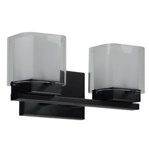 Whitfield Lighting Bathroom Vanity Light - 2 Lights - 14.2-in - Silver Grey
