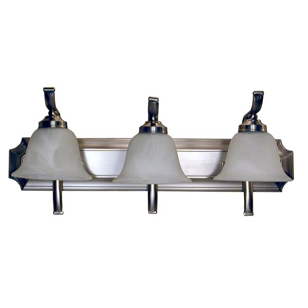 Whitfield Lighting Wall Mount Vanity Light 3 Lights 24in Satin