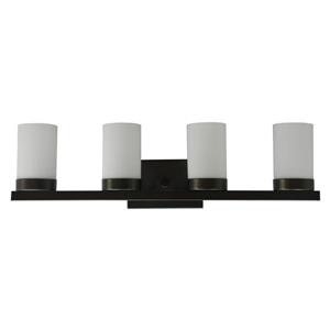 Whitfield Lighting Wall Mount Vanity Light - 4 Lights - 27.8-in - Silver Grey