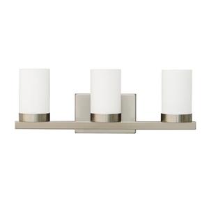 Whitfield Lighting Wall Mount Vanity Light - 3 Lights - 20.9-in - Satin Steel