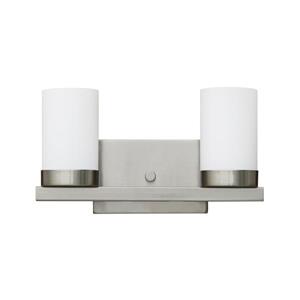 Luminaire mural Whitfield, 2 lumières, 14 po, acier satiné