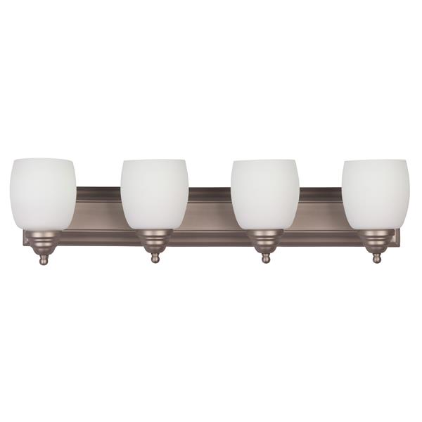 Whitfield Lighting Wall Mount Vanity Light - 4 Lights - 30-in - Brushed Pewter