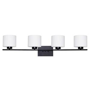 Whitfield Lighting Wall Mount Vanity Light - 4 Lights - 36-in - Ebony Bronze