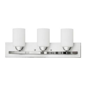 Whitfield Lighting Wall Mount Vanity Light - 3 Lights - 24-in - Chrome/White