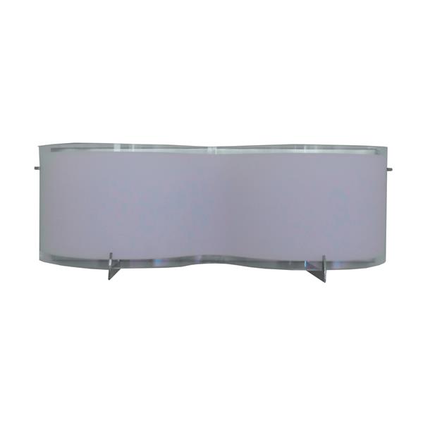 Whitfield Lighting Wall Mount Vanity LED Light -  2 Lights - 15-in - Satin Steel