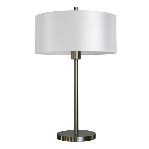 Whitfield Lighting Modena Decorative Table Lamp - 1 Light - 25-in - Satin Steel