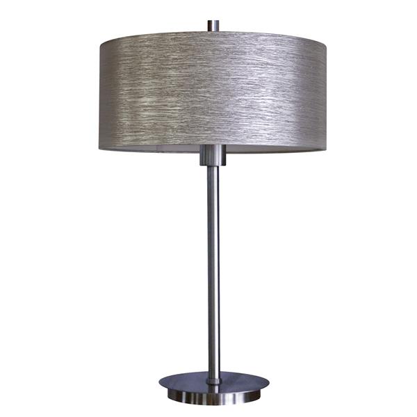 Whitfield Lighting Modena Decorative Table Lamp - 1 Light - 25-in - Satin Steel