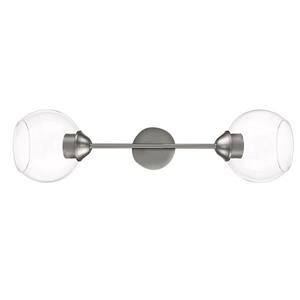 Whitfield Lighting Jane Wall Sconce - 2 Lights - 6-in x 23.25-in - Satin Nickel