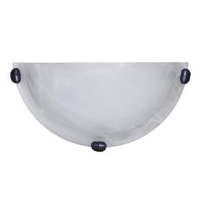 Applique murale Whitfield à 1 lumière, 12 po x 7,5 po, verre albâtre